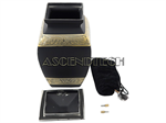 Naniurn Large Black Gold Cremation Urn. Part Number: Large_Cremation_Urn