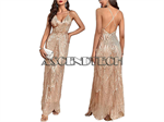 Alexqueen Women L-Size Beige Maxi Dress. Part Number: L_Beige_Dress