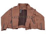 Allegra K Women L-Size Dark Brown Jacket. Part Number: L_Dark_Brown_Jacket