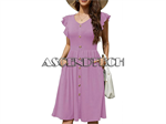 Lamilus Women L-Size Purple Midi Dress. Part Number: L_Purple_Dress