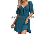 Dokotoo Women L-Size Sea Green Dress. Part Number: L_Sea_Green_Dress