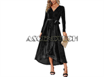 Simplee Women M-Size Black Velvet Dress. Part Number: M_Black_Dress