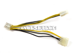 Lot Of 10 Molex 4-Pin/8-Pin Eps Adapter. Part Number: Lot10_Cbl_4_8Pin_Molex