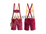 Bavaria Trachten Women 16 Size Outfit. Part Number: W_16_Cherry_Red_Lederhosen