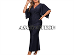 Zomva Women Xxl Plus Black & Navy Dress. Part Number: Xxl_Plus_Black_Navy_Dress