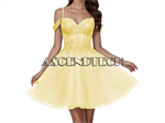 Qiage Women Teen Yellow Party Dress. Part Number: Yellow_Party_Dress