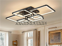 Shine Luest Black Modern Ceiling Light. Model: 6H-Fang-Bl