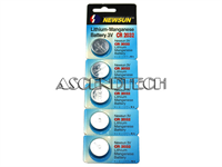 Lot Of 5 Newsun 3V Battery Cr2032-C/5B