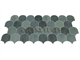 Sunwings 10-Sheet Green Backsplash Tile. Part Number: 10Pc_Green_Fish_Scale_Backsplash_Tile