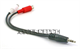 3.5Mm Mini Jack To 2 Rca Y-Adapter Cable 3.5Mm Mini Jack To 2 Rca Y-Adapter Cable. Model: 1/8"(M) To Rca(F) Stereo