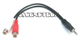3.5Mm Mini Jack To 2 Rca Y-Adapter Cable 3.5Mm Mini Jack To 2 Rca Y-Adapter Cable. Model: 1/8"(M) To Rca(F) Stereo