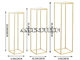 Bonastella 3Pcs Square Pedestal Stands Bonastella 3Pcs Square Pedestal Stands. Part Number: 3Pcs_Gold_Pedestal_Stands