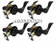Redunest 4 Pack Privacy Door Levers Set. Part Number: 4_Pack_Matte_Black_Levers