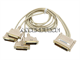 Digi 4-Port Quad Db25m Acceleport Cable. Part Number: 60000194E