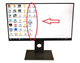Dell U2717d Monitor - Blue Vertical Line. Model: U2717d 67Ygv Cn-067Ygv