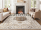 Homewill 6 X 9 Ft Camel / Beige Area Rug. Part Number: 6X9ft_Camel_Beige_Rug