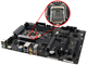 Asrock Z590-C/Ac Motherboard No I/O. Part Number: 80-Mxbfz2-A1a02