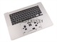 Apple A2141 Kb Palmrest W/ Battery No Tp. Part Number: Apple_A2141_Emc3347_Plm_Silver_Ub