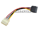 Aslink 6-Inch Molex To Sata Power Cable. Part Number: Aslink_4-Pin_Molex_To_Sata_Cable