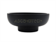 10.5"W X 4.5"H Black Concrete Fruit Bowl. Part Number: Concrete_Fruit_Bowl_Black