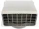 Hon&Guan 6 Inch Silver Dryer Vent Cover. Part Number: Dryer_Vent_Cover_Ub