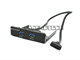 Ecs 2 Port Usb 3.0 Aluminum I/O Panel. Model: 2 Port Usb 3.0 I/Opanel