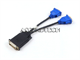 Dell Y-Splitter Dms-59 To Dual Vga Cable. Part Number: G9438 0G9438 Cn-0G9438