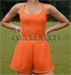 Reachme L-Size Orange Workout Romper. Part Number: L_Orange_Workout_Romper