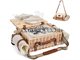Satisinside Set For 4 Camping Hamper. Part Number: Mugai4-Natural