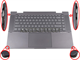 Hp 15-Ey Kb Palmrest Tp Assy N15946-001