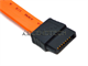 11" Orange Sata Hard Drive Data Cable. Model: Nk296 0Nk296 Cn-0Nk296