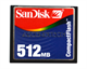 Sandisk 512Mb Compact Flash Card. Model: Ax060902755b