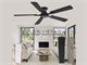 Hinnixy Bj52 52In 6-Speed Ceiling Fan. Part Number: Zmf52bjbk02